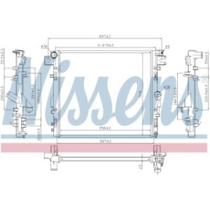 Engine Cooling Heat Exchanger - Nissens 61037