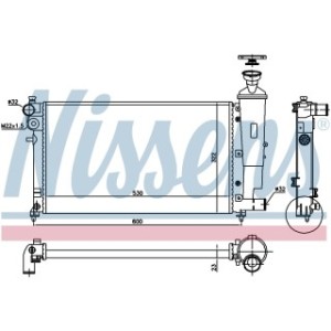 Engine Cooling Heat Exchanger - Nissens 61276