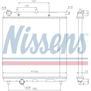 Engine Cooling Heat Exchanger - Nissens 61277