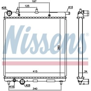 Engine Cooling Heat Exchanger - Nissens 61279