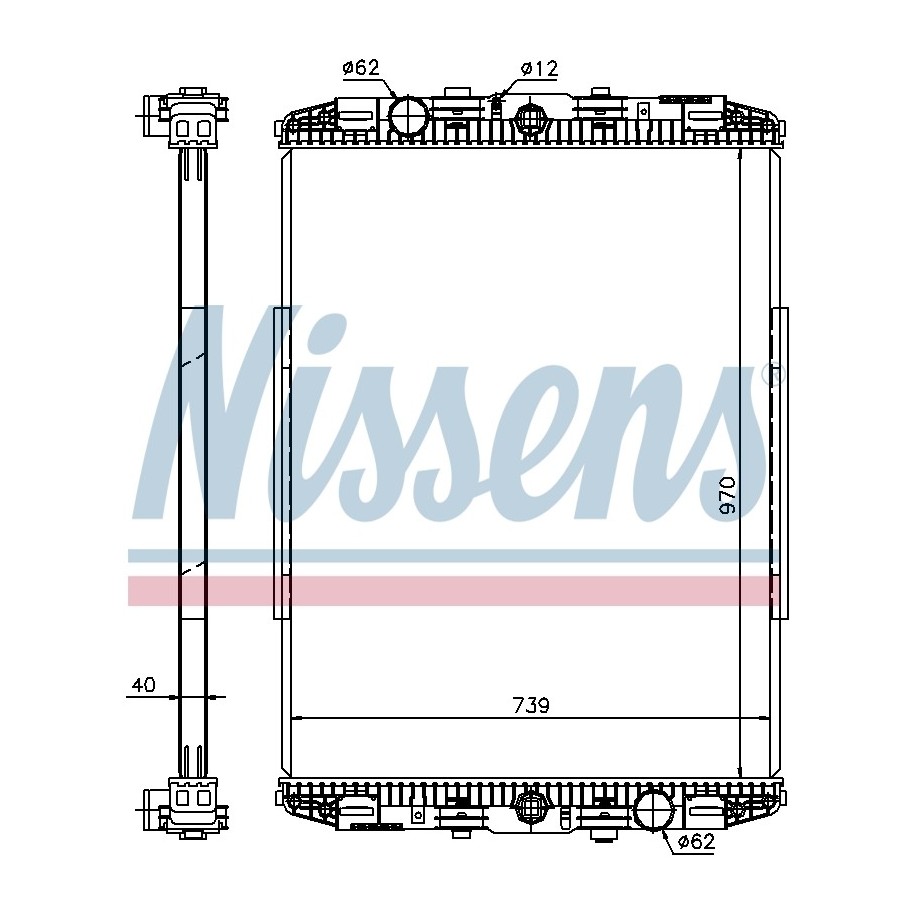 Engine Cooling Heat Exchanger - Nissens 614190