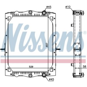 Engine Cooling Heat Exchanger - Nissens 61443A