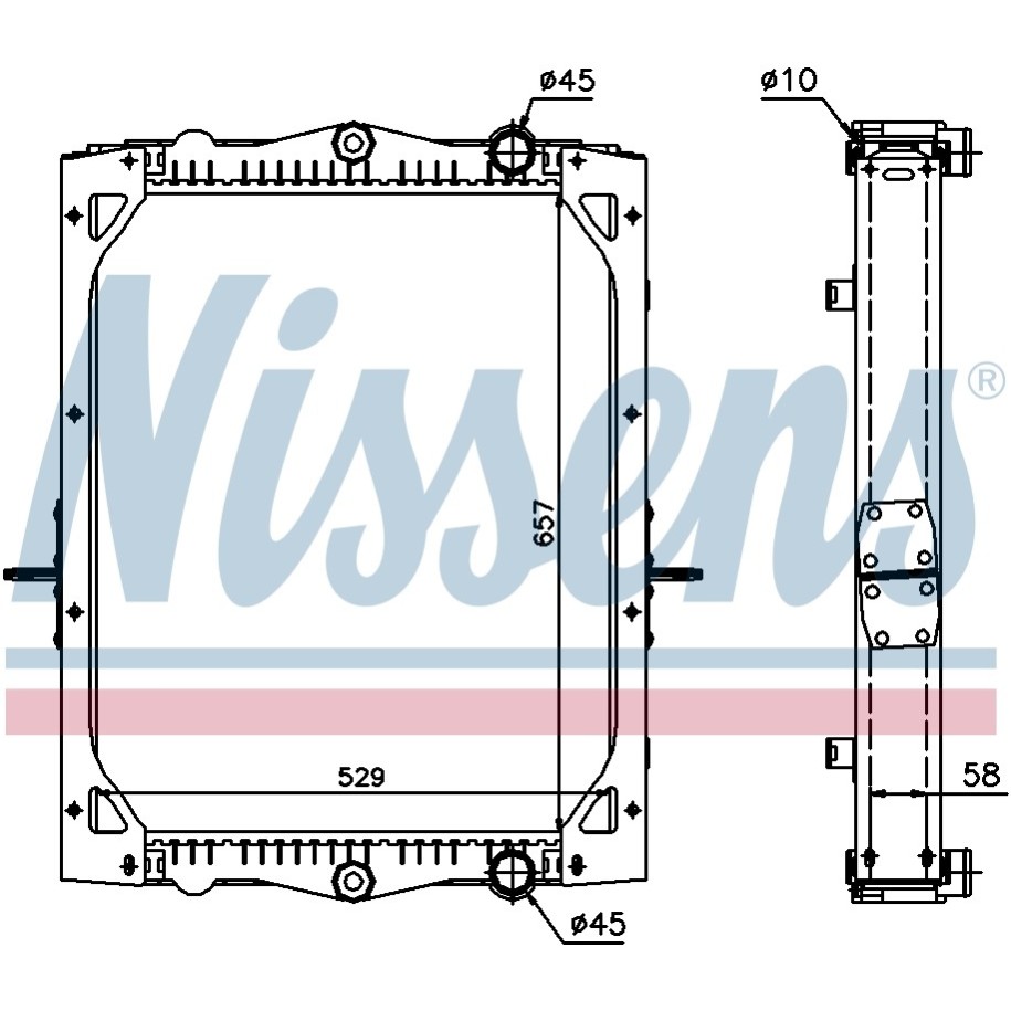 Engine Cooling Heat Exchanger - Nissens 61443A