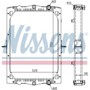 Engine Cooling Heat Exchanger - Nissens 61444A