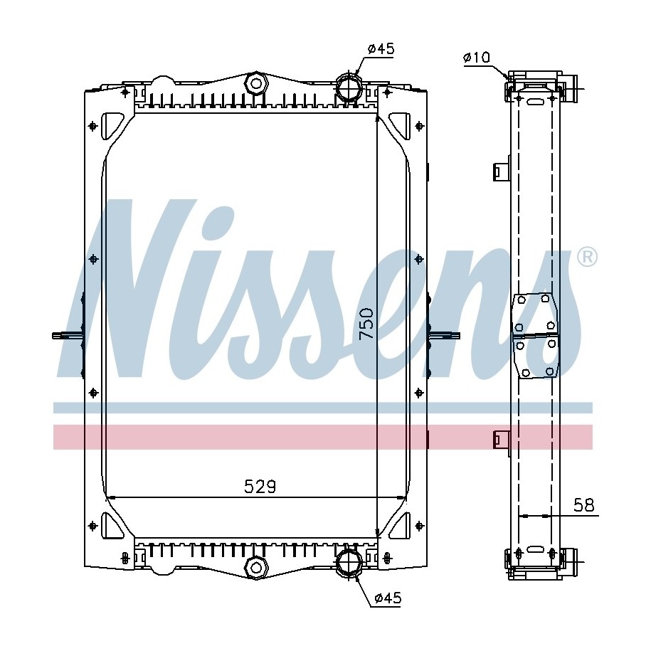 Engine Cooling Heat Exchanger - Nissens 61444A