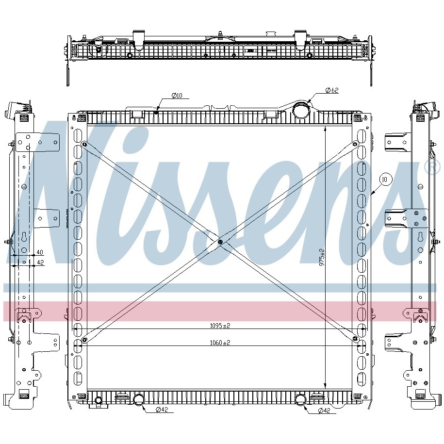 Engine Cooling Heat Exchanger - Nissens 61449