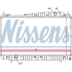 Engine Cooling Heat Exchanger - Nissens 61638