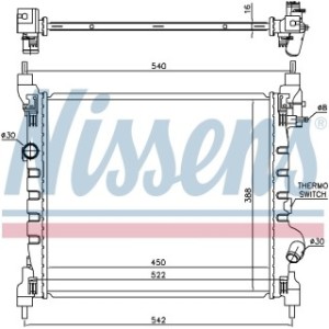 Engine Cooling Heat Exchanger - Nissens 61689