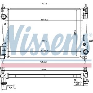 Engine Cooling Heat Exchanger - Nissens 61919