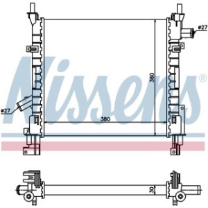 Engine Cooling Heat Exchanger - Nissens 62005