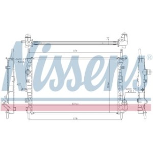 Engine Cooling Heat Exchanger - Nissens 62023A