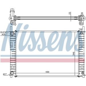 Engine Cooling Heat Exchanger - Nissens 62027A
