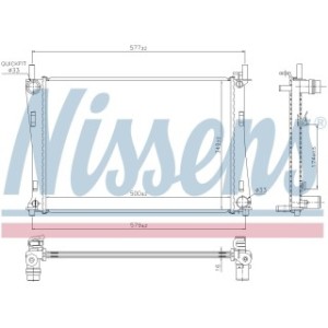 Engine Cooling Heat Exchanger - Nissens 62028A