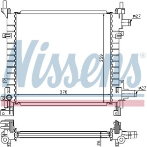 Engine Cooling Heat Exchanger - Nissens 62083A