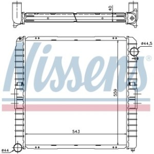 Engine Cooling Heat Exchanger - Nissens 62345A