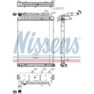Engine Cooling Heat Exchanger - Nissens 62648