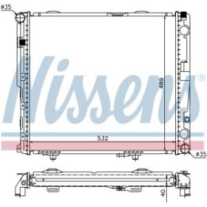 Engine Cooling Heat Exchanger - Nissens 62697A