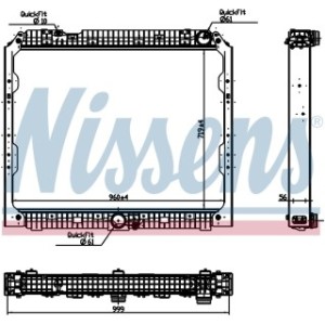Engine Cooling Heat Exchanger - Nissens 627002