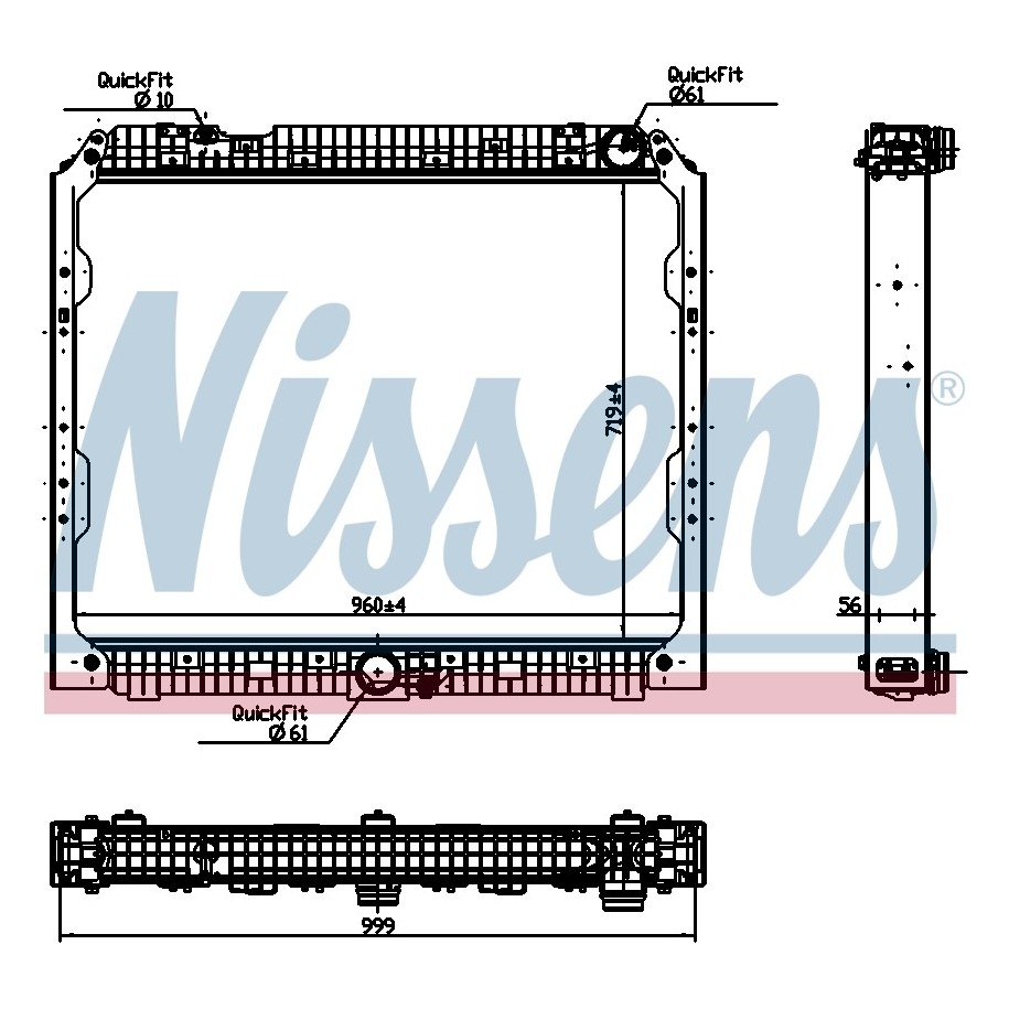 Engine Cooling Heat Exchanger - Nissens 627002