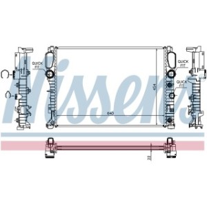 Engine Cooling Heat Exchanger - Nissens 62792A