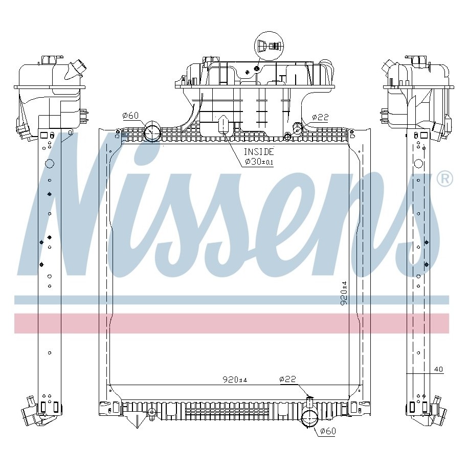 Engine Cooling Heat Exchanger - Nissens 62873