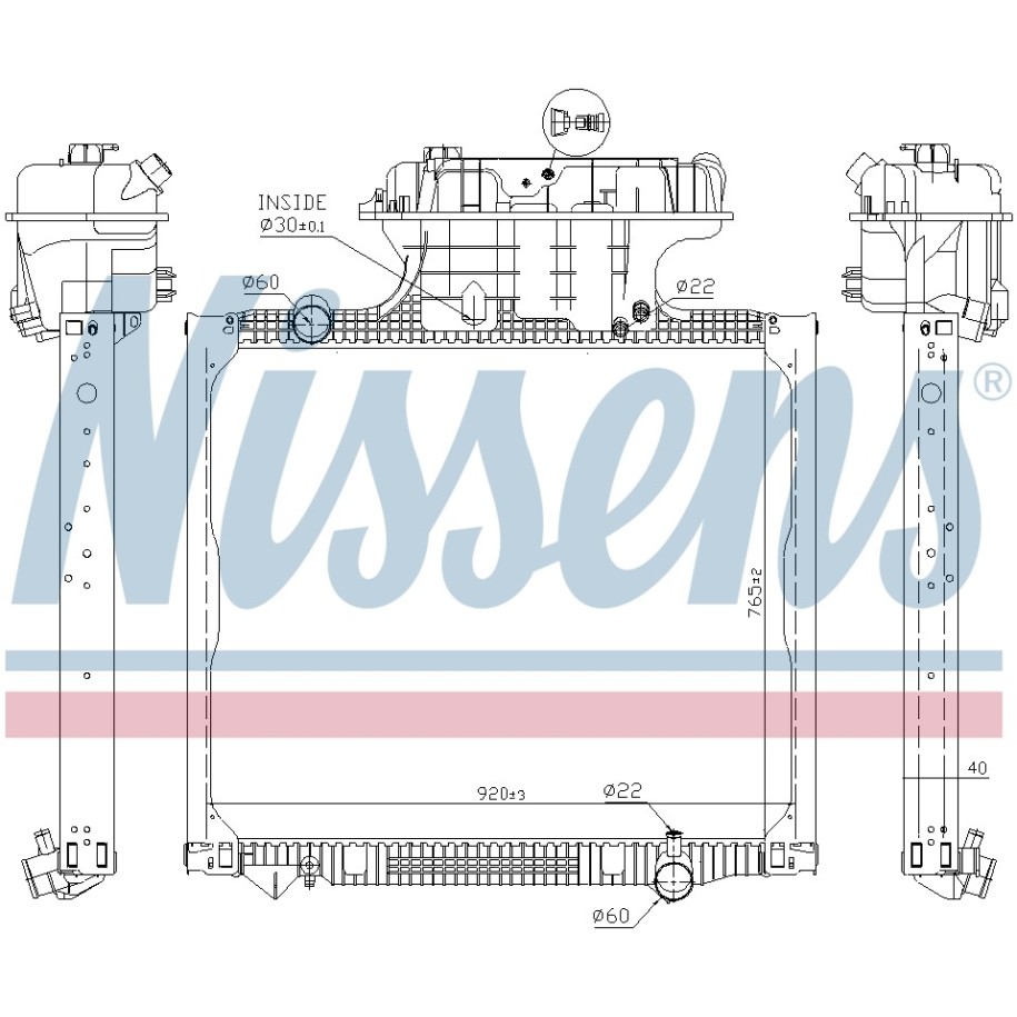 Engine Cooling Heat Exchanger - Nissens 62875