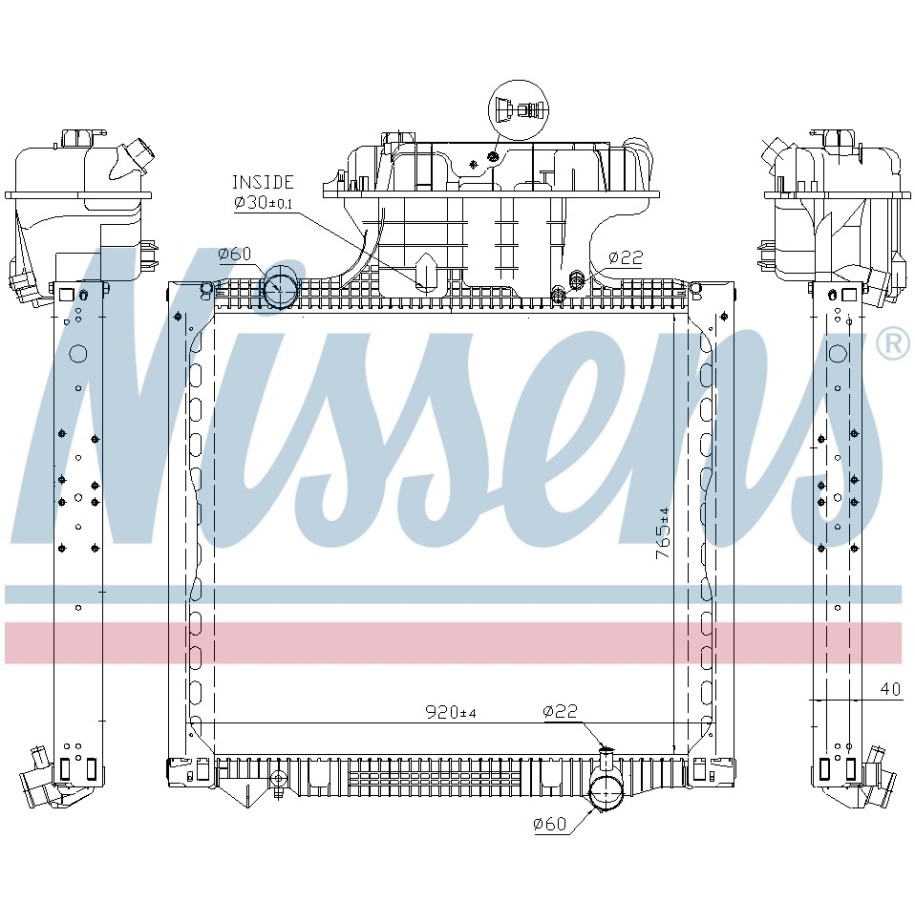 Engine Cooling Heat Exchanger - Nissens 628756