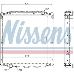 Engine Cooling Heat Exchanger - Nissens 62880A