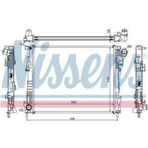 Engine Cooling Heat Exchanger - Nissens 63122