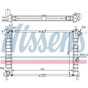 Engine Cooling Heat Exchanger - Nissens 63291A