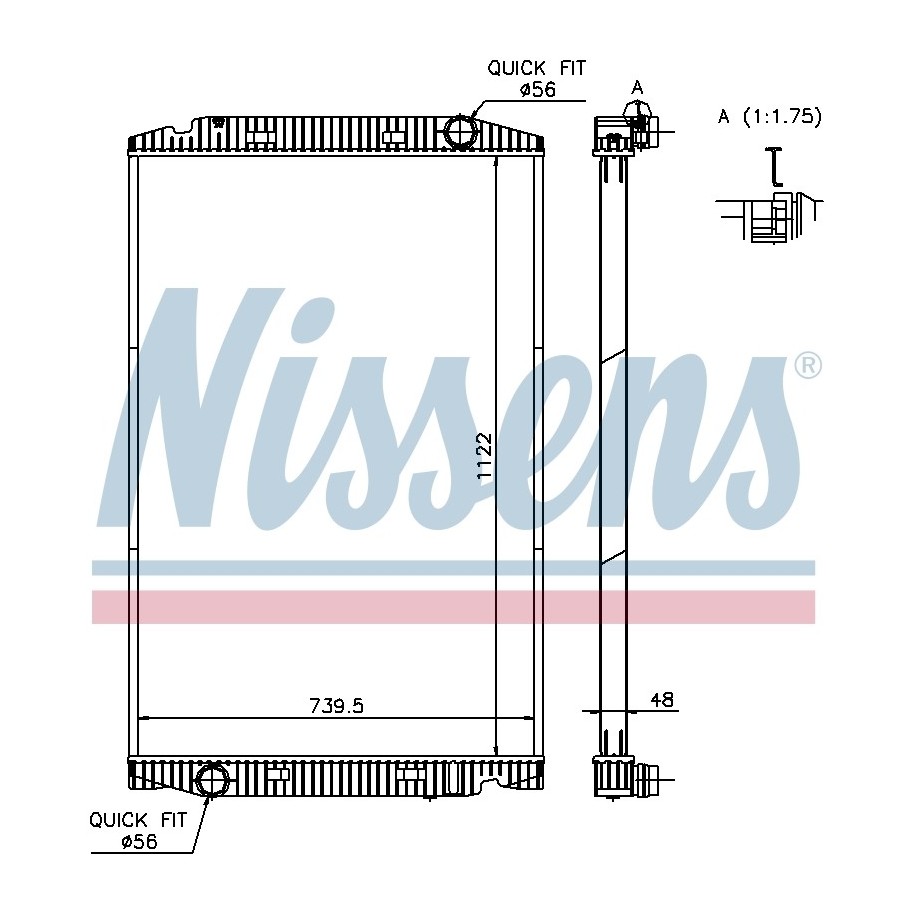 Engine Cooling Heat Exchanger - Nissens 63329A