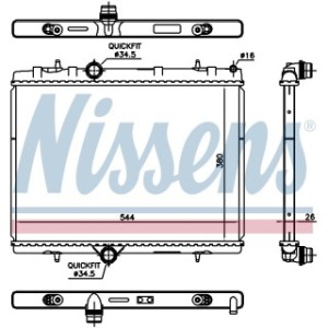 Engine Cooling Heat Exchanger - Nissens 636029