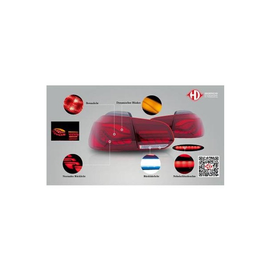 Tail Light Assembly Set 2215697 for VW GOLF