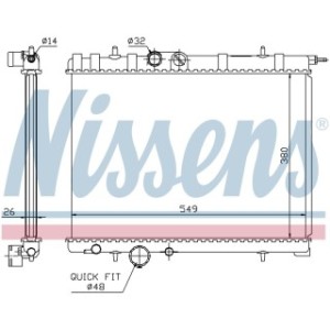 Engine Cooling Heat Exchanger - Nissens 63697