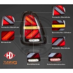 Tail Light Assembly Set 1206299 for MINI MINI