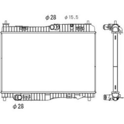 Radiator DCM3945 for FORD OE 1768105