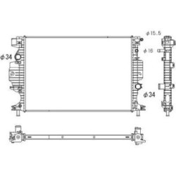 Radiator DCM3943 for FORD GALAXY
