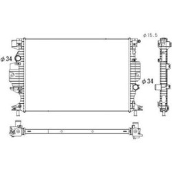 Radiator DCM3933 for FORD GALAXY