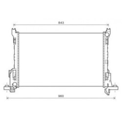 Radiator DCM3852 for VAUXHALL