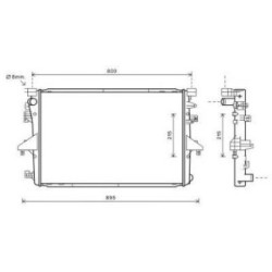 Radiator DCM3466 for VW MULTIVAN