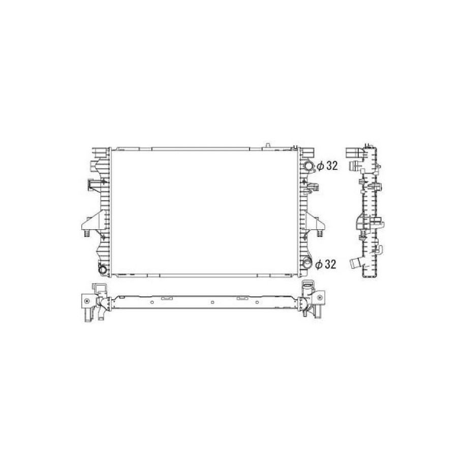Radiator DCM3450 for VW MULTIVAN