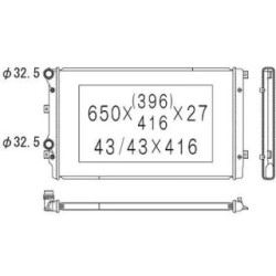 Radiator DCM3441 for AUDI