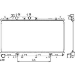 Radiator DCM3046 for SUBARU LEGACY