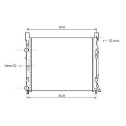 Radiator DCM2959 for MERCEDES
