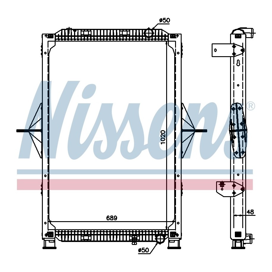 Engine Cooling Heat Exchanger - Nissens 63778A