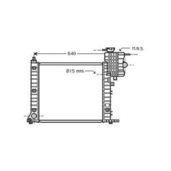 Radiator DCM2380 for MERCEDES V-CLASS