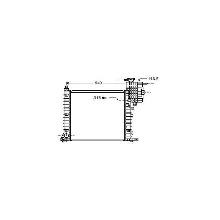 Radiator DCM2380 for MERCEDES V-CLASS