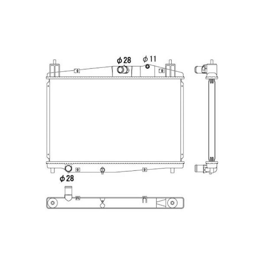 Radiator DCM2276 for MAZDA 2 OE Y40515200