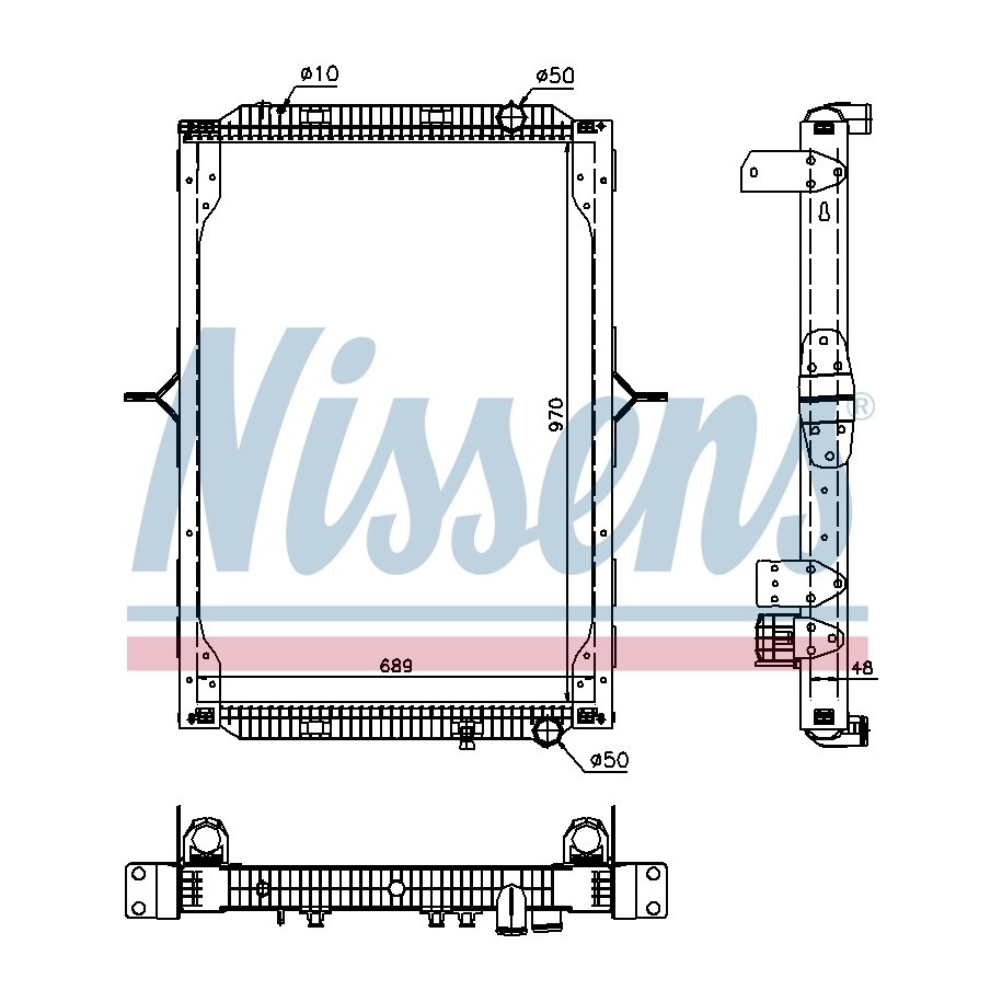 Engine Cooling Heat Exchanger - Nissens 63786