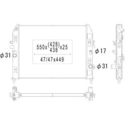Radiator DCM2265 for MAZDA MX-5 OE LFG215200E
